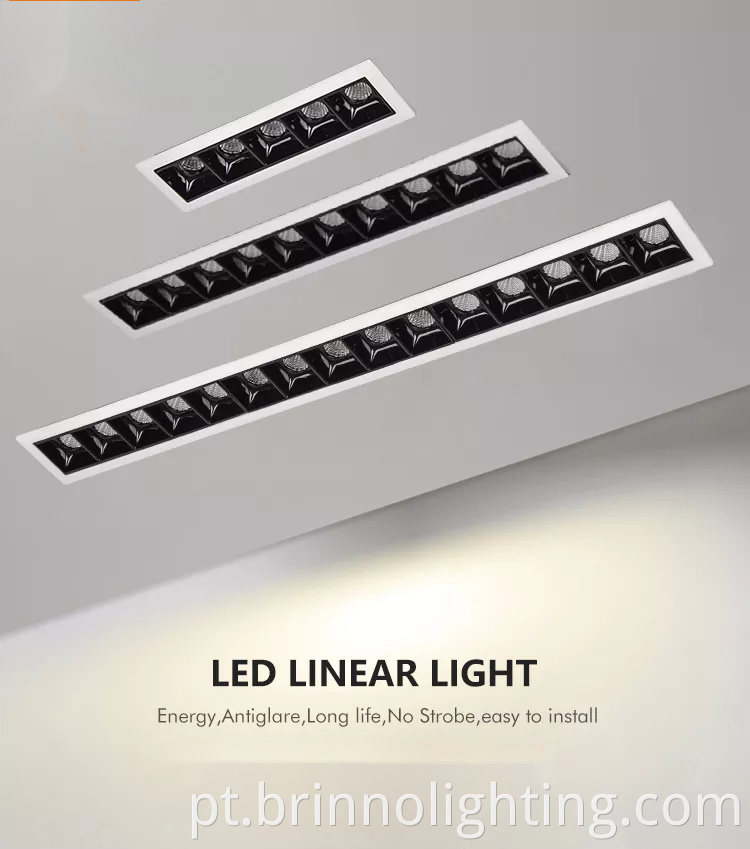 Led Recessed Grille Linear Light